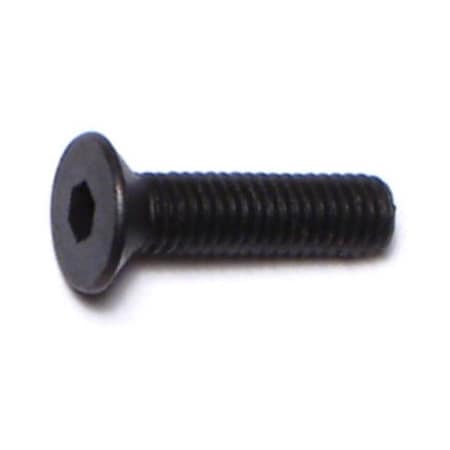 Midwest Fastener M10-1.50 Socket Head Cap Screw, Flat, Black Oxide Steel, 12 mm Length, 10 PK 76004